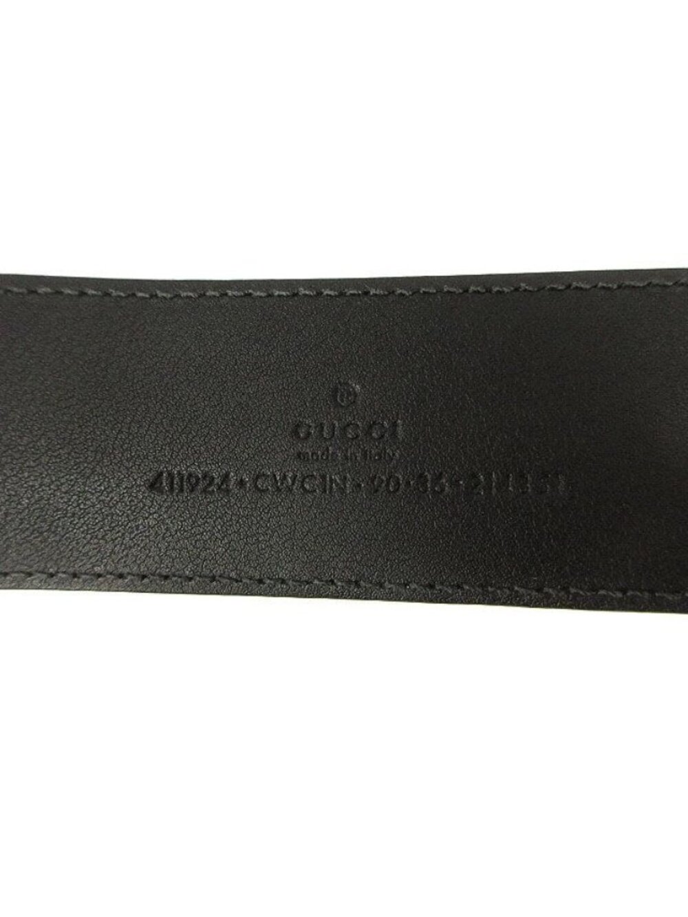 Gucci Interlocking Buckle Belt GG Black Leather - Picture 5 of 8